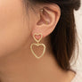 Cara Heart Drop Earrings