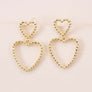 Cara Heart Drop Earrings