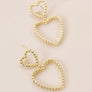 Cara Heart Drop Earrings