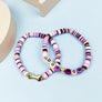 DOG MOM REUBBER BEADS BRACELET SET