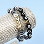 DOG MOM REUBBER BEADS BRACELET SET