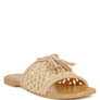 CEDAR HANDWOVEN NATURAL TASSEL FLATS