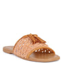 CEDAR HANDWOVEN NATURAL TASSEL FLATS