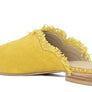 MOLLY FRAYED LEATHER MULES