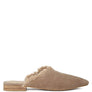 MOLLY FRAYED LEATHER MULES