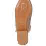 MOLLY FRAYED LEATHER MULES