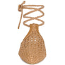 BARTSI HANDWOVEN COTTON TIE UP MULE FLATS