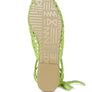 TUTSI HANDWOVEN HONEYCOMB COTTON TIE UP MULE FLATS