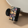 Acetate pattern printed hair claw clip