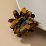 Acetate flower hair claw clip