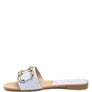 MADELEINE METAL RINGS FLAT SLIDES