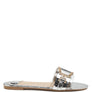 BRILLO JEWEL CROC FLATS