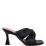 BATTLE EX KNOT STRAP SLIDE SANDALS