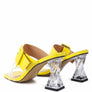 CITY GIRL PRINTED MID HEEL SLIDE SANDALS