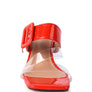 CITY GIRL PRINTED MID HEEL SLIDE SANDALS