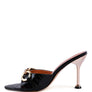 DRIPPIN HOT BUCKLED HIGH HEEL SLIDE SANDALS