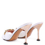 DRIPPIN HOT BUCKLED HIGH HEEL SLIDE SANDALS