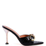 DRIPPIN HOT BUCKLED HIGH HEEL SLIDE SANDALS