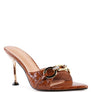 DRIPPIN HOT BUCKLED HIGH HEEL SLIDE SANDALS