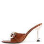 DRIPPIN HOT BUCKLED HIGH HEEL SLIDE SANDALS