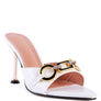DRIPPIN HOT BUCKLED HIGH HEEL SLIDE SANDALS