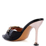 DRIPPIN HOT BUCKLED HIGH HEEL SLIDE SANDALS