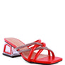 PARISIAN CUT OUT HEEL DIAMANTE SANDALS