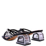 PARISIAN CUT OUT HEEL DIAMANTE SANDALS