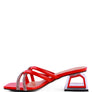 PARISIAN CUT OUT HEEL DIAMANTE SANDALS