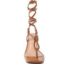 CASSINO THONG LACE UP CHAIN HEEL SANDAL