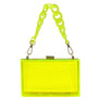 Acrylic Chain Handle See Thru Crossbody Clutch