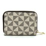 PM Monogrammed Accordion Card Holder Wallet