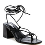 SPRUCE TIE UP BLOCK HEEL SANDALS
