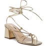 SPRUCE TIE UP BLOCK HEEL SANDALS