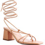 SPRUCE TIE UP BLOCK HEEL SANDALS