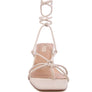 SPRUCE TIE UP BLOCK HEEL SANDALS
