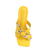 WANDY CLEAR HEEL CHAIN DETAIL SANDALS