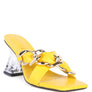 WANDY CLEAR HEEL CHAIN DETAIL SANDALS