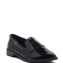 EMILIA Black Shine Forever Stud Penny Loafers