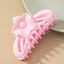 Large hair Claw clip with flower handle