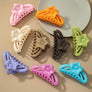 Large hair Claw clip with flower handle