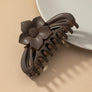 Large hair Claw clip with flower handle
