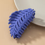 Feather shape hair claw clip