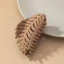 Feather shape hair claw clip