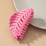 Feather shape hair claw clip
