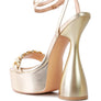 BIG BASH METALLIC HIGH PLATFORM CHUNKY SANDALS