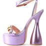 BIG BASH METALLIC HIGH PLATFORM CHUNKY SANDALS