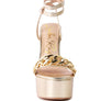 BIG BASH METALLIC HIGH PLATFORM CHUNKY SANDALS