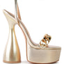 BIG BASH METALLIC HIGH PLATFORM CHUNKY SANDALS