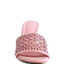 TEASE Woven Heeled Slides